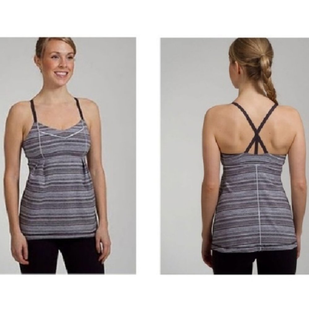 Lululemon EUC Sexy Grey Get Focused Tank Top